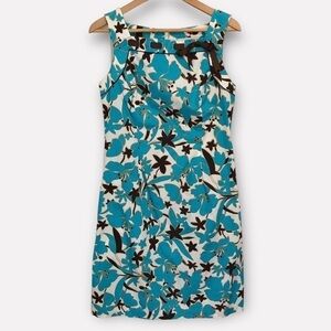 Karin Stevens Vintage Cotton Floral Sheath Dress